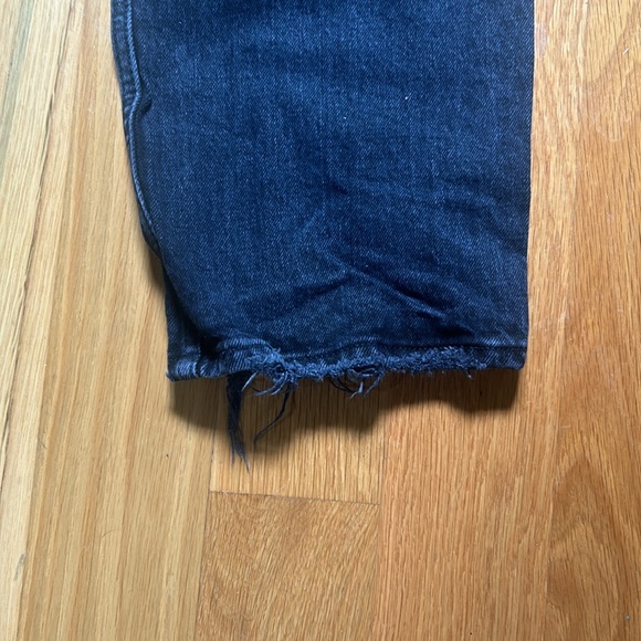 Abercrombie & Fitch Curve Love The Dad High Rise Jean w/ Criss-Cross Waistband - Picture 9 of 10